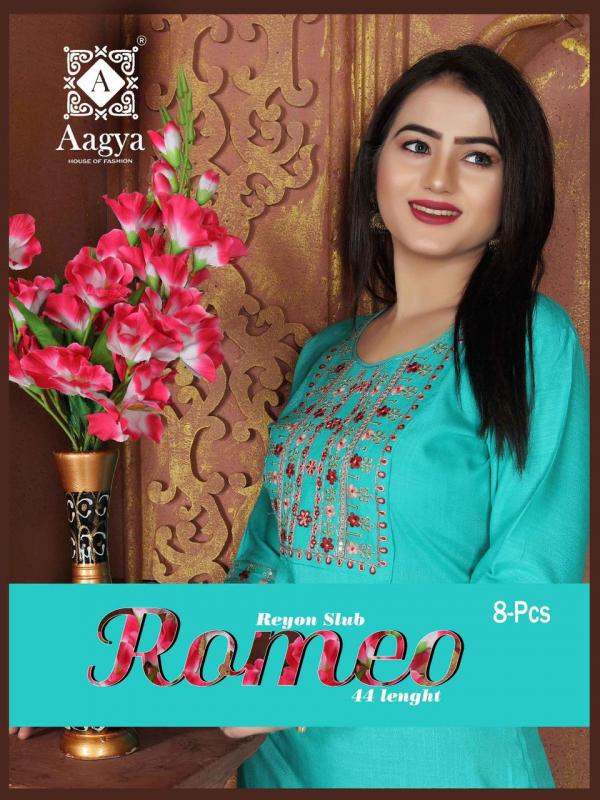 Aagya Romeo Rayon Designer Exclusive Kurti Collection